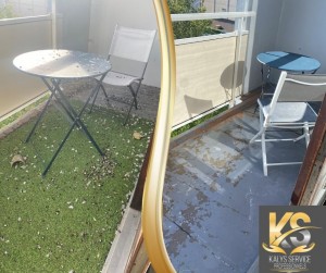 Photo de galerie - Appel en urgence d'un client pour le nettoyage de son balcon suite à l'arrivé massive de pigeon.