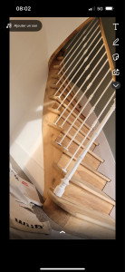 Photo de galerie - Ponçage escalier
