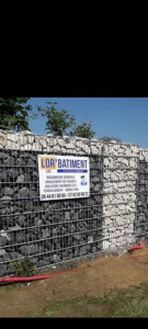 Photo de galerie - Réalisé des mur en gabillion