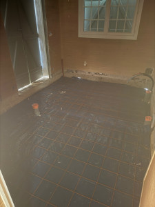 Photo de galerie - Polyane sous dalle et treillis