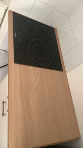 Photo de galerie -  plans de travail, pose plaque de cuisson 