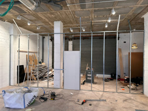 Photo de galerie - Cloisons plaque de plâtre 