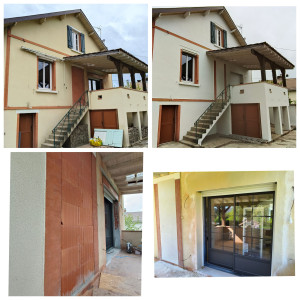 Photo de galerie - Rénovation : travaux de crépi+ peinture extérieure 