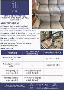 Photo de galerie - Tous nos prestations et tarifs