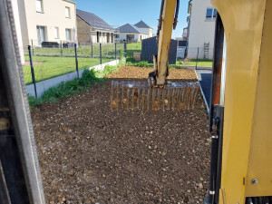 Photo de galerie - Préparation terrain pour ensemencement