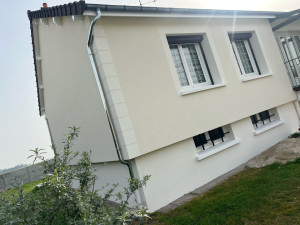 Photo de galerie - Isolation extérieur, Ravalement, Peinture, descente d’eau pluviale zinc neuf 