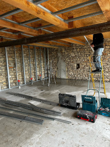 Photo de galerie - Faux plafond et cloison