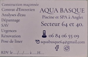 Photo de galerie - Contact Aqua Basque
