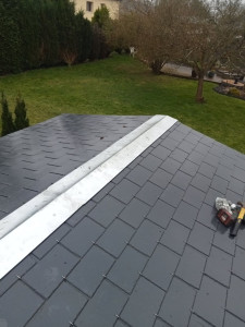 Photo de galerie - Couverture ardoise sur un chalet