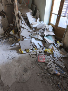 Photo de galerie - évacuation de déchets de chantier après travaux demandés par un maître d'œuvre 