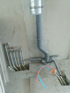 Photo de galerie - Sortie de gaines pour évacuation sanitaire en pvc 