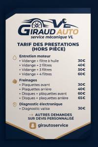 Photo de galerie - Grille tarifaire 