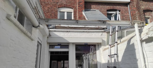 Photo de galerie - Préparation pour pose de tôles en polycarbonate 