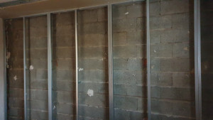 Photo de galerie - Pose de rails placo