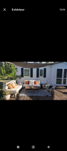 Photo de galerie - Création d'un salon de jardin en tissu