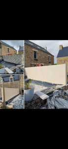 Photo de galerie - Réalisation d'un enduit taloché