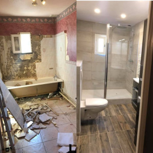 Photo de galerie - Crèer et rèamènager une salle de bain intèrieure