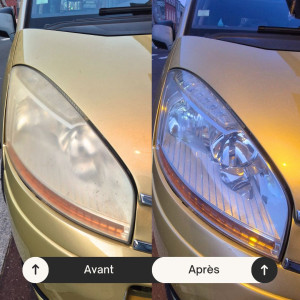 Photo de galerie - Rénovation de phares à domicile