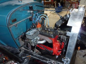 Photo de galerie - restauration d'un moteur de FORD A 1929, actualisé pour une utilisation quotidienne , carburateur moderne, passé en 12v, pompe à essence  électrique, etc ...
