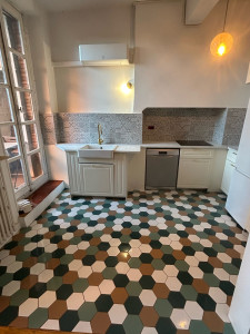 Photo de galerie - Carrélage sol  HEXAGONAL 