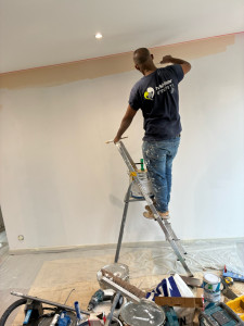 Photo de galerie - Réalisation de faux plafond et la rénovation de la peinture 