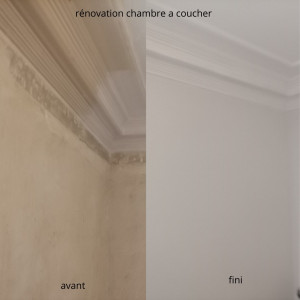 Photo de galerie - Rénovation mur et plafond 