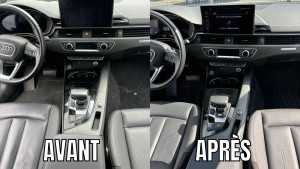 Photo de galerie - Nettoyage intérieur d’une Audi A4