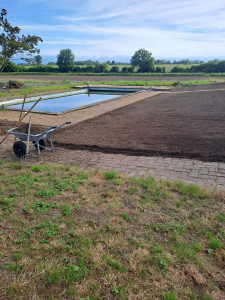 Photo de galerie - Création d'une parcelle gazon 