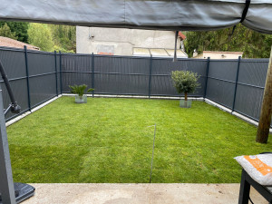 Photo de galerie - Pose Gazon Rouleau 