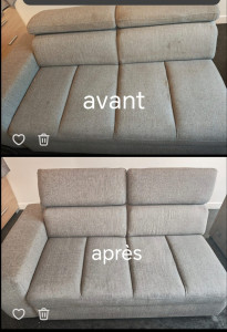 Photo de galerie - Nettoyage canapé 