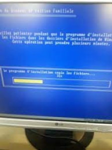 Photo de galerie - Réinstallation de Windows complet