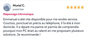 Photo de galerie - Retour client 