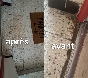 Photo de galerie - Avant et après le nettoyage 