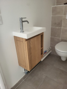 Photo de galerie - Pose Meuble lave Main avec Robinet 