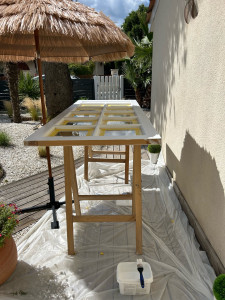 Photo de galerie - Ponçage et peinture 