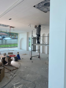 Photo de galerie - Construction neuve, je suis intervenu sur la partie placo bandes et enduits 