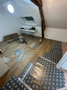 Photo de galerie - Pose de sol en pvc 