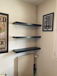 Photo de galerie - Pose d'étagères.