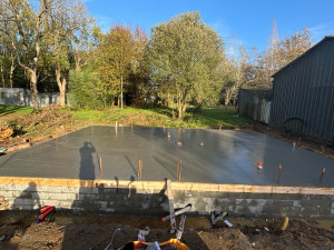 Photo de galerie - Réalisation d’une dalle d’habitation