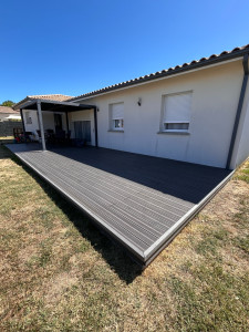 Photo de galerie - Création terrasse en composite 