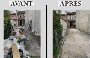 Photo de galerie - Débarras d’une cour