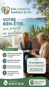Photo de galerie - Bonjour je suis aide à la personne et auxiliaire de vie je travaille en CESU depuis des années ils me reste des disponibilités n'hésitez pas à me contacter 