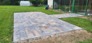 Photo de galerie - Réalisation carrelage terrasse T: 25×60