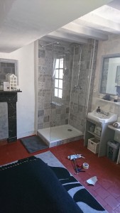 Photo réalisation - Plomberie - Installation sanitaire - Stanislas A. - Doué-en-Anjou (Meigné) : Création douche 
