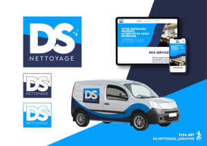 Photo de galerie - Création logo et site pour une société de nettoyage