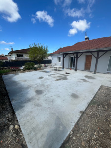 Photo de galerie - Réalisation d’une dalle de 90m2 