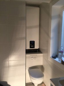 Photo de galerie - Pose d'un WC suspendu + ballon d'eau chaude 