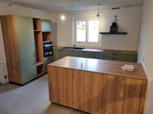 Photo de galerie - Pose d'une cuisine complète 