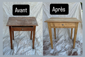 Photo de galerie - Aerogommage de meubles