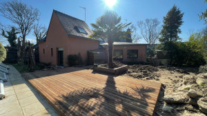 Photo de galerie - Terrasse sur plot béton 